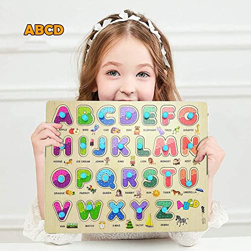APPSTER ABCD, Animal, Vehicles, Shape Color, Numbers, Fruits, Vegetables & Body Parts Wooden Puzzle Toy for Kids Jigsaw Puzzles for Adults Baby Learning Educational Toys Board Game (8pcs Jumbo Size) - Image 5