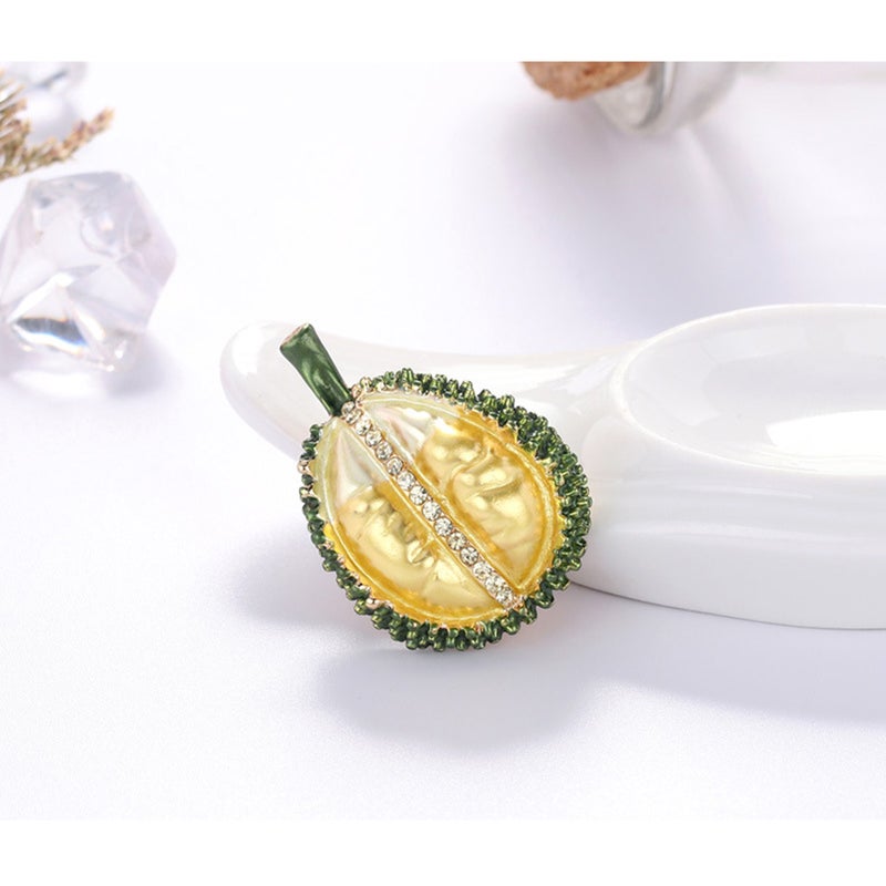 1 Pack/5pcs Precise Fruits Brooches Alloy Multipurpose Costume Props Brooches for Decoration - Image 2