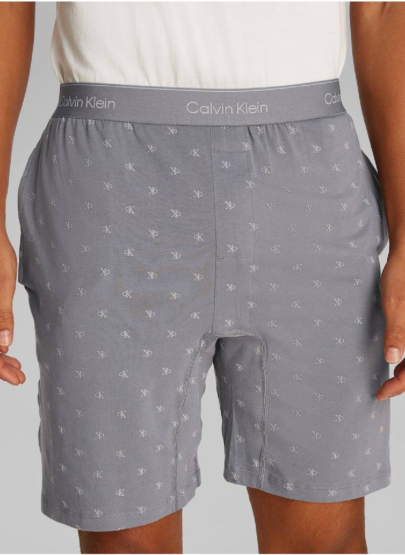 CALVIN KLEIN Icon Cotton Stripe Pyjama Shorts  - Image 5