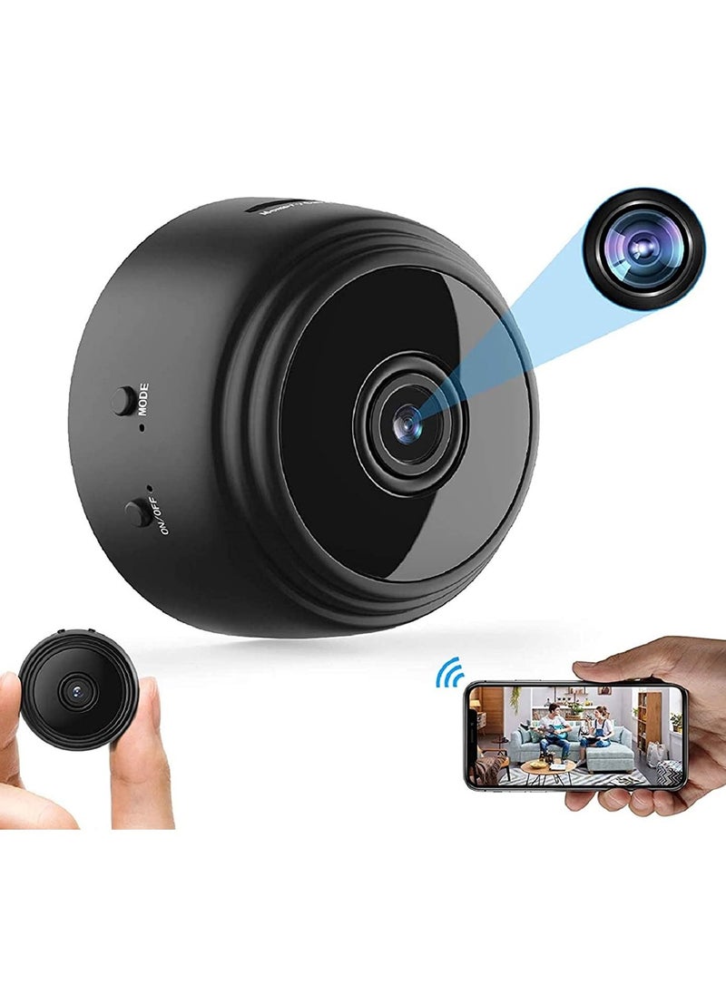 Generic - Mini Hidden Camera WiFi Small Wireless Video Camera Full HD 1080P Night Vision Motion Sensor Support SD Card for iPhone Android Video Detection Security Nanny Surveillance Cam (Black) - Image 1