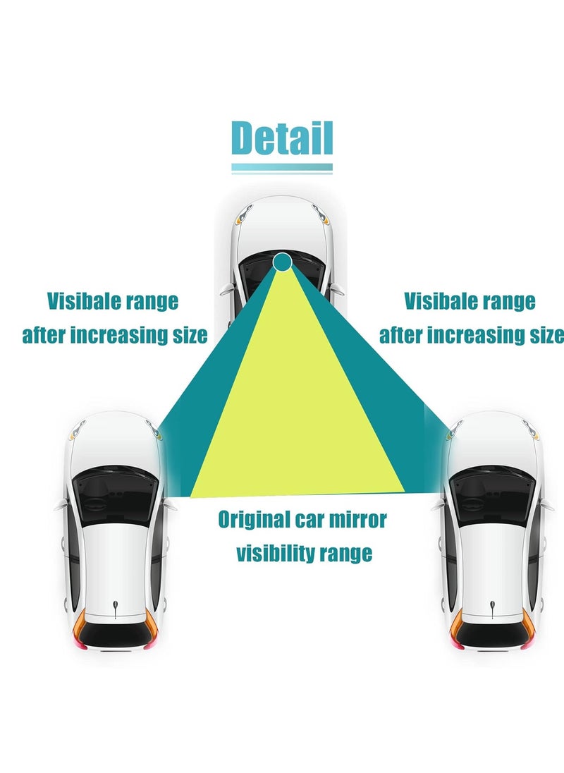WINCA - Universal Car Rearview Mirror 12 Inch 270mm Wide Inside View Mirror, Interior Clip-on Panoramic Rear View Mirror for Car Wide Viewing Range - Image 1