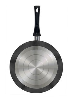 SONEX Sonex Non Stick Classic Fry Pan, Teflon Coating, Advanced Heat Distribution, Ergonomic Stay-Cool Handle, Hard Enamel Exterior, Super Strong Nonstick, Grey, Sizes 20-32 cm, Durable & Scratch-Resistant  - Image 4