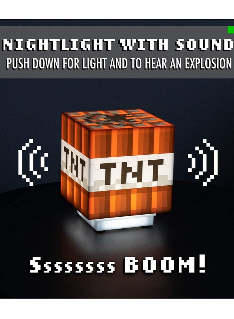 Minecraft TNT Night Light Toys With Sound - Image 1