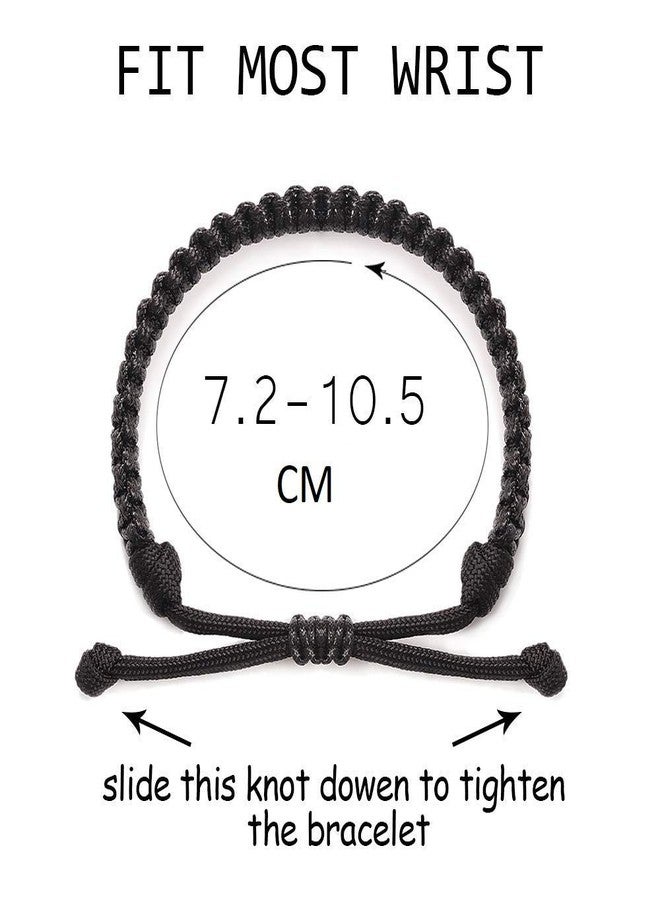 Legacy Black Thread Bracelet Adjustable Powerfull Negative Energy Protection Nylon Cord Adjustable Vadic Kala Dhaga Victory Good Luck Wrist Band For Men Women Boys Girls Kids - Image 4