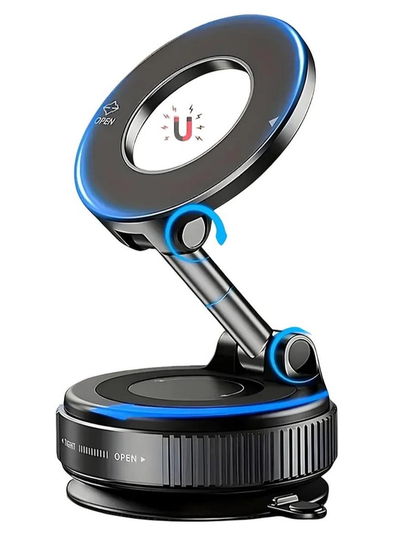 حامل الهاتف المغناطيسي 360 درجة للسيارة. جبل سيارة امتصاص قوي. متوافق مع MagSafe. جميع الهواتف الذكية - Image 1