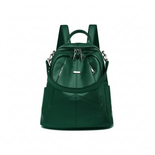 TrueArch Anti-Theft Cross Leather Backpack & Purse for Women | Shoulder Bag for Women and Girls | College Bag for Girls | Multipurpose Travel Bag | Durable | Convertible (Green) - Image 1