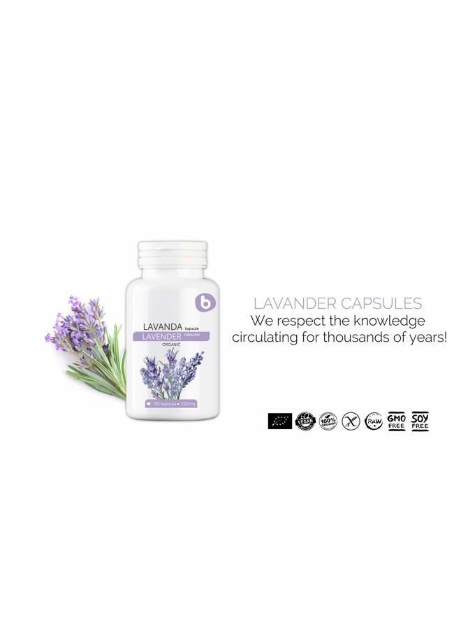 B. Bobica b Premium European Organic Lavender Capsules | Helps Reduce Stress, Calming | GMO Free, Gluten Free, All Natural | 250 mg | 90 Vegan caps | - Image 5