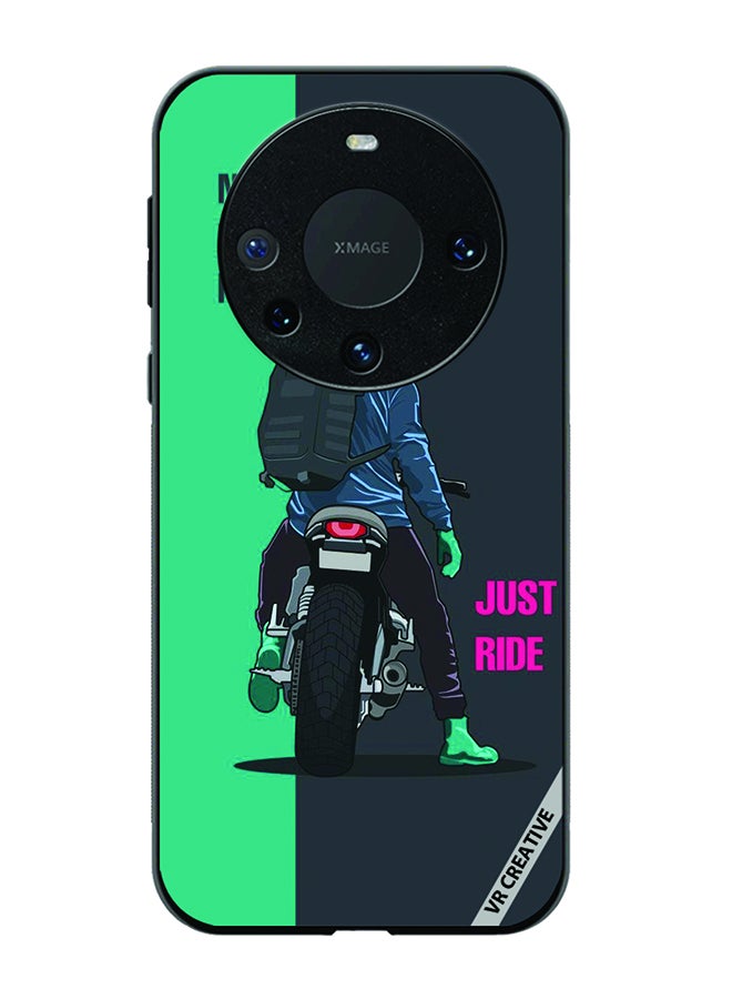 VR CREATIVE Protective Case Cover For Huawei Mate 60 Pro Plus Just Ride Design Multicolour - Image 1