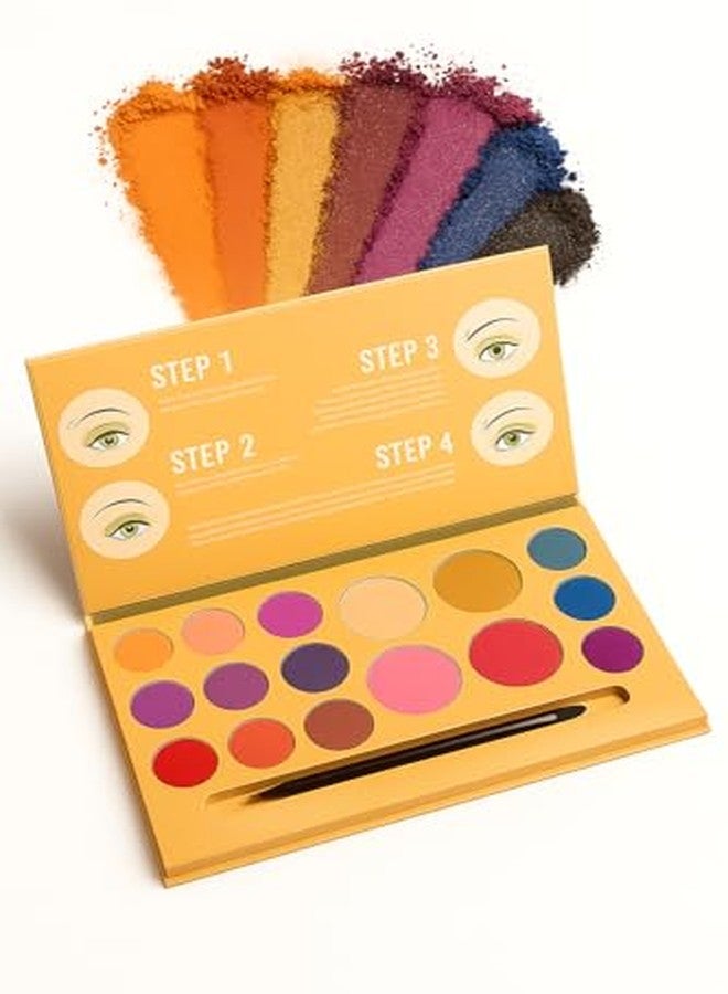 Sedell Paris A Universal Palette of Soft Shadows and Sculpting Shades for Eyes, Brows & Face Pack of 17 with Applicator - Image 3