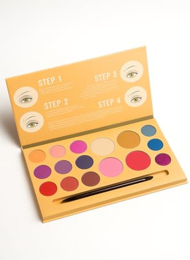 Sedell Paris A Universal Palette of Soft Shadows and Sculpting Shades for Eyes, Brows & Face Pack of 17 with Applicator - Image 5
