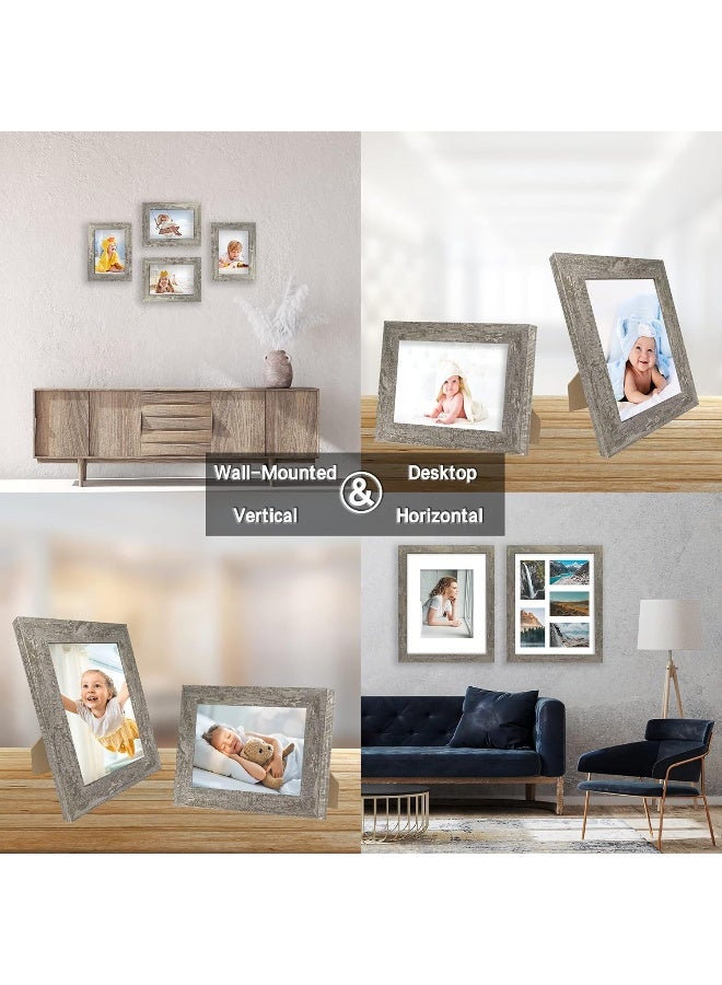 iRahmen iRahmen 4 Pack 5x7 Picture Frame Green Set with High Definition Glass  - Image 5