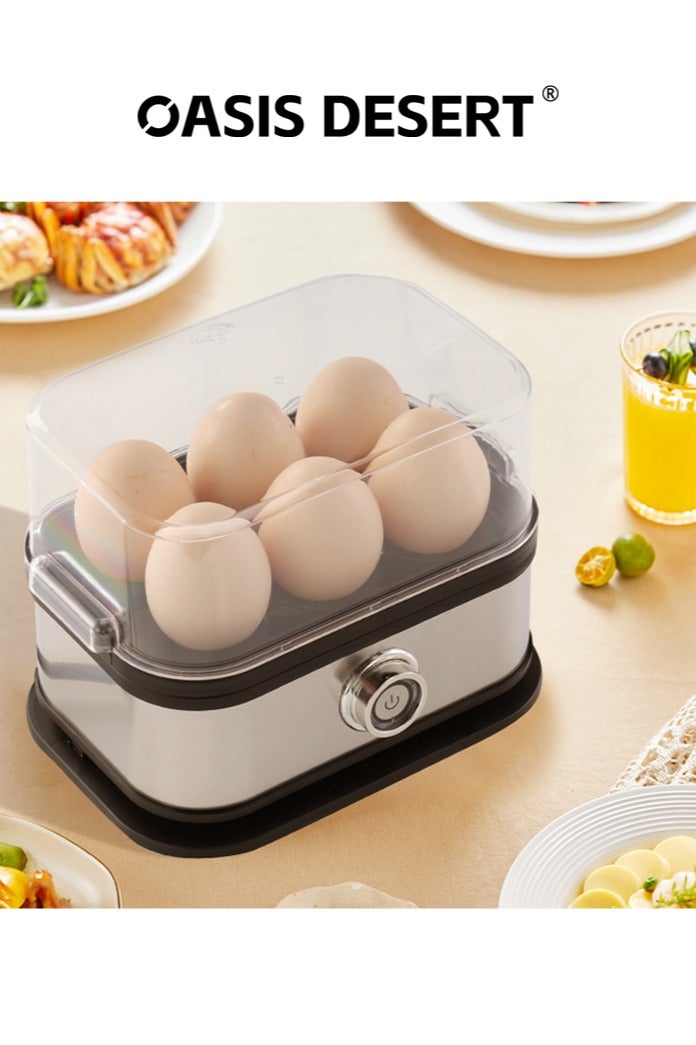 صحراء الواحة بخار البيض من الفولاذ المقاوم للصدأ معدات طبخ البيض المنزلية متعددة الوظائف آلة الإفطار المنزلية آلة غليان البيض - Image 3