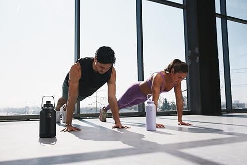Takeya Sport 64 oz Triple-Insulated Stainless Steel Water Bottle, Spout Lid – Leakproof, Sweatproof, BPA-Free, Keeps Drinks Cold 36 Hrs, Hot 14 Hrs – Obsidian - Image 5