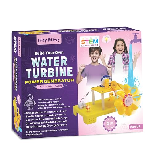itsy-bitsy Itsy Bitsy DIY STEM Learning Kit Build Your Own Water Turbine Power Generator | Engineering Project Kit | Science Experiment Kit for Kids 8-10-12-14 Years | Best Gift for Boys & Girls - Image 1