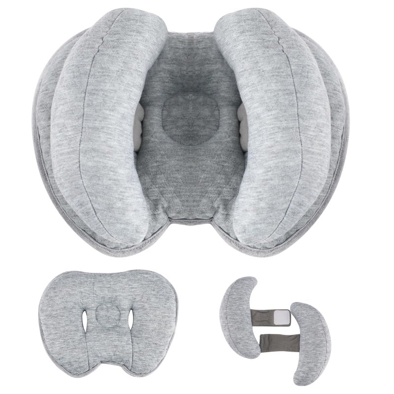 KAKIBLIN Baby Support Pillow, Head and Neck Support,Banana Neck Pillow for Baby, Travel Pillow for Stroller Neck Support, Adjustable Head Pillow for Kids Toddler - Image 2