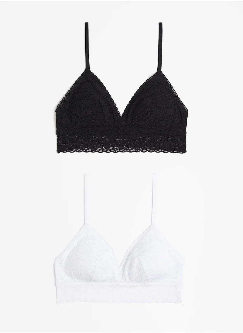 H&M 2-Pack Padded Lace Bras