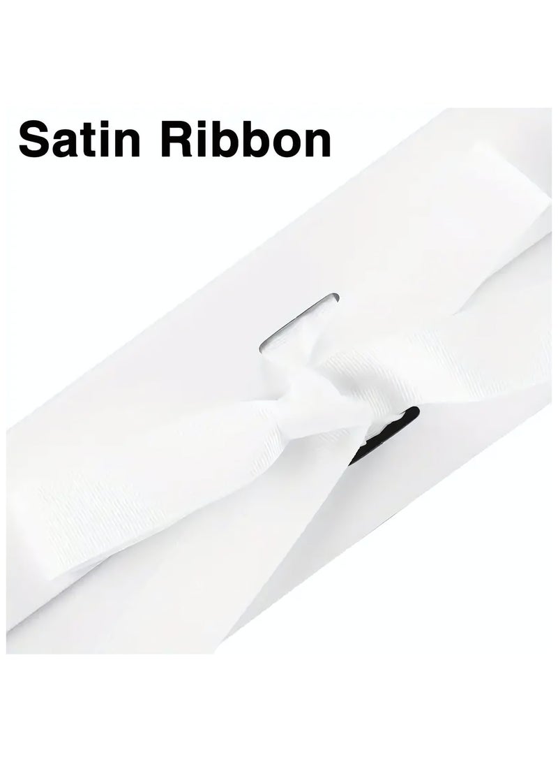 Luxury Magnetic Gift Box, White Large Gift Box with Ribbon, Folding Cardboard Gift Boxes for Presents With Lid, Suitable for Weddings, Birthday, Festival, Anniversary, 23*17*7 cm - Image 4