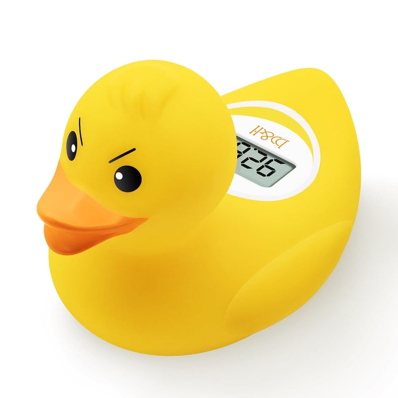 bh Baby Bath Thermometer  Upgraded Version Turn OnOff Function Fast and Accurate Water Temperature Readings Toddlers Floating Bath Toy Ideal for Babies  Infants Angry Duck - Image 1