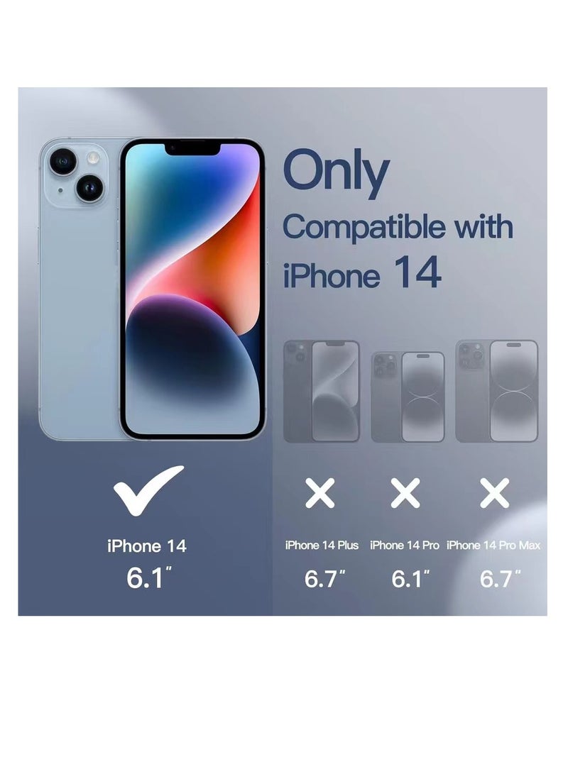 Silicone Case For IPhone 14 6.1-Inch Silky-Soft Touch Full-Body Protective Phone Case Shockproof Cover With Microfiber Lining (Cobalt Blue) - Image 2