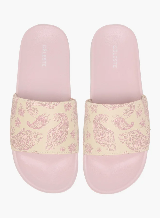 سيليست Women's Paisley Print Slides