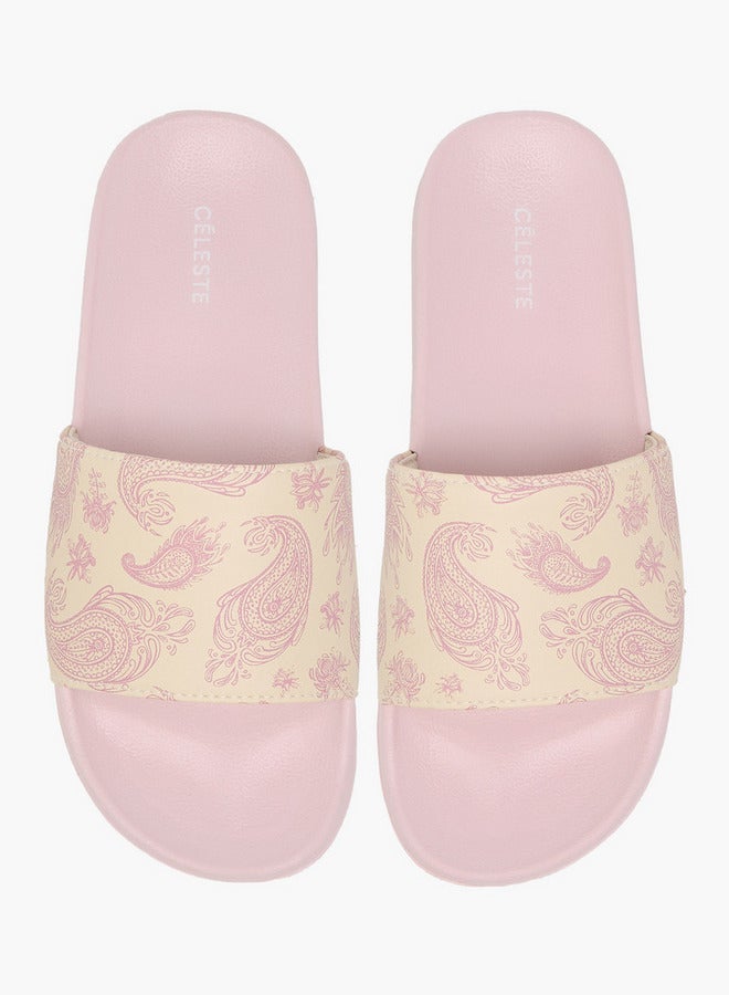 Celeste Women's Paisley Print Slides - Image 2
