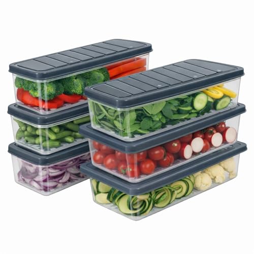 Raawan Plastic Storage Containers Set for Kitchen | Leak-Proof Pantry Organizers for Grains, Pulses, Cereals, and Dry Fruits | Durable, Space-Saving Design (6, 1210) - Image 1
