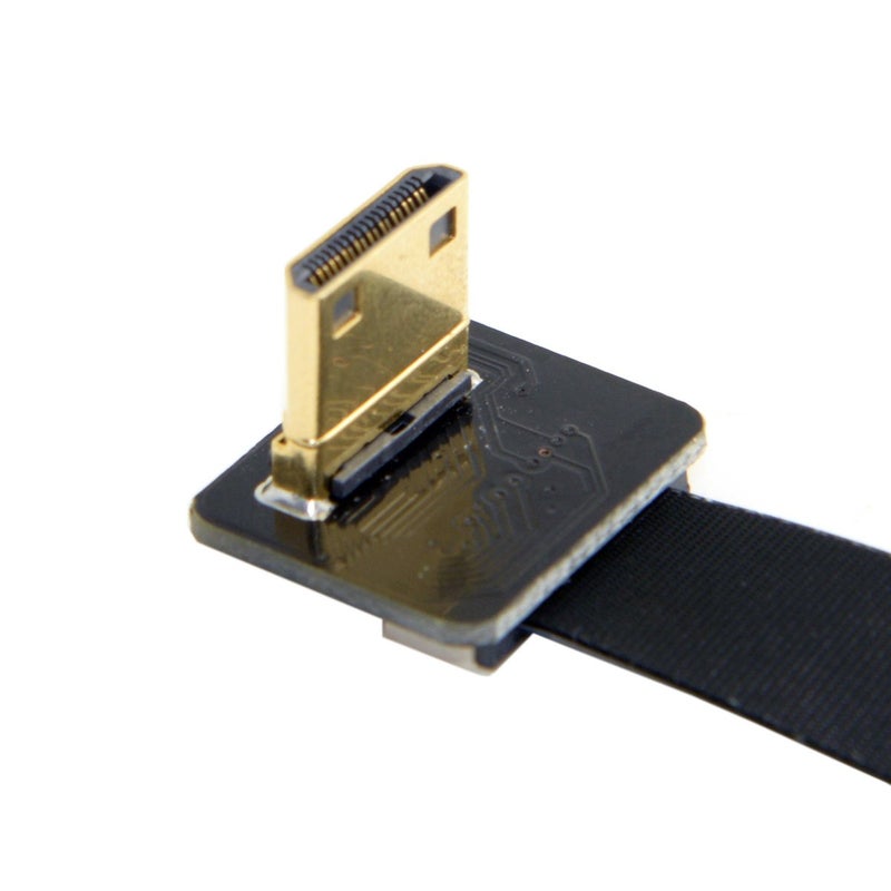 JSER كابل FPC مسطح HDMI ذكر إلى HDMI ذكر بزاوية 90 درجة JSER CYFPV بطول 20 سم متوافق مع FPV HDTV وطائرات متعددة المراوح والتصوير الجوي - Image 4