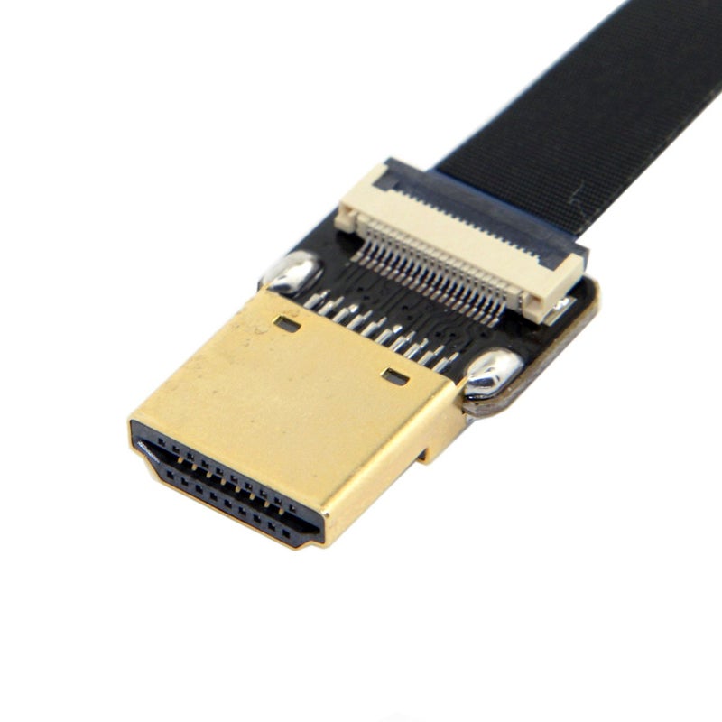 JSER كابل FPC مسطح HDMI ذكر إلى HDMI ذكر بزاوية 90 درجة JSER CYFPV بطول 20 سم متوافق مع FPV HDTV وطائرات متعددة المراوح والتصوير الجوي - Image 5