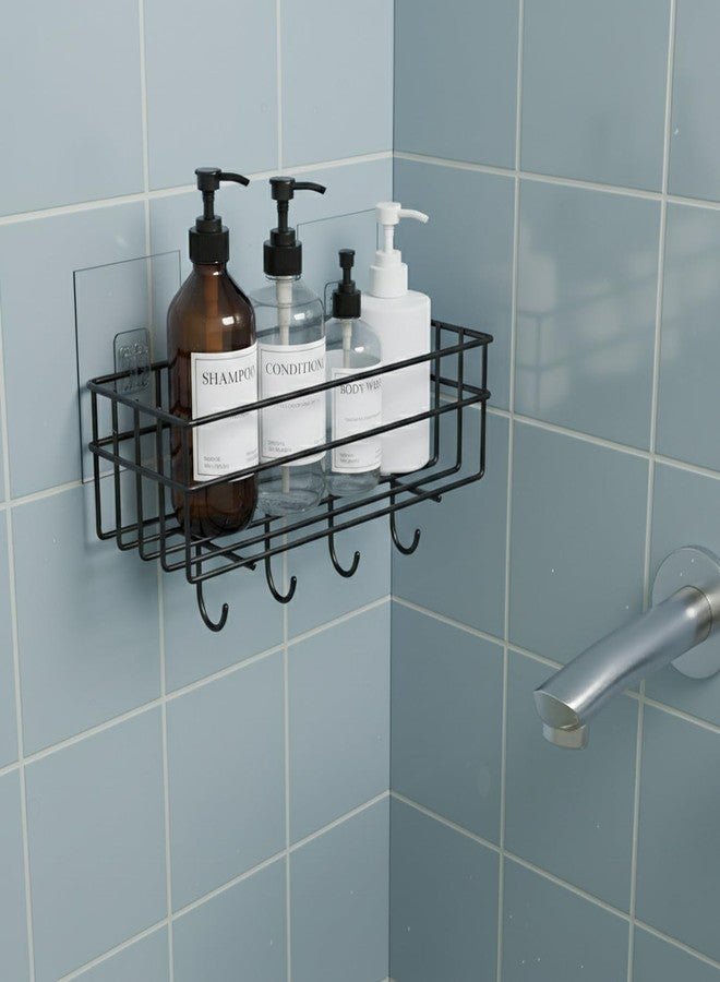 WonderStand SHELFIE Plus (Set of 1) | Multipurpose Bathroom Shelf Rack, GI Steel (Set of 2) with Hooks Bathroom Shelf Rack Storage Accessories Organizer - Image 1