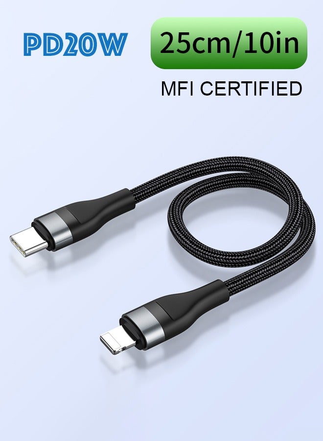 Sjetstoreuae 25cm Usb C To Lightning Cable 20W 25 cm