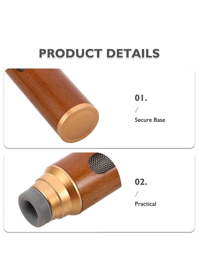 Portable Handheld Car Ashtray, Compact Heat Resistant Wood Silicone Ashtray for Indoor Outdoor Smoking Home Office Travel Car Accessories - Image 3