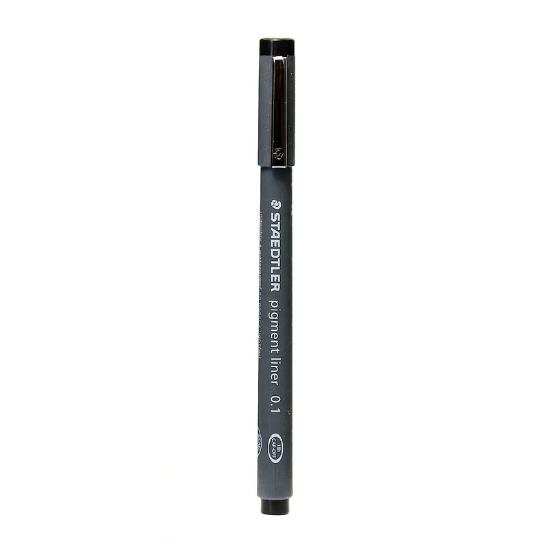STAEDTLER Staedtler Pigment Liner 01 mm black PACK OF 5