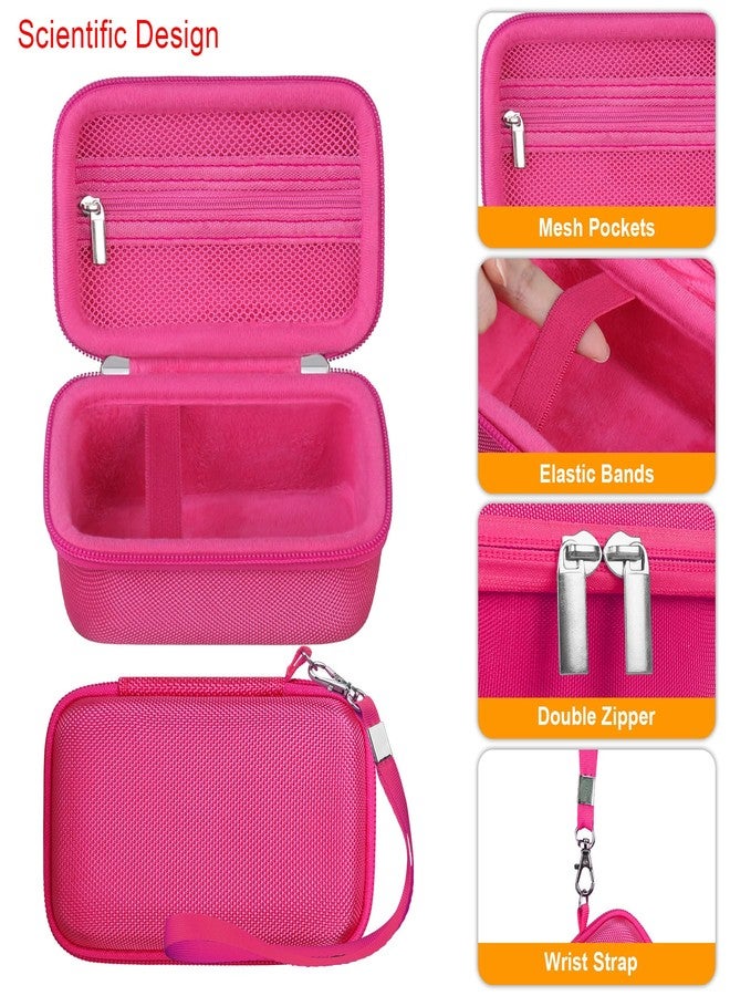 Elonbo Carrying Case for Canon PowerShot SX740/SX730/SX720/SX620 Digital Camera, 4K Video Camera Travel Storage Cover Bag Organiser, raspberry, Pocket organiser - Image 4