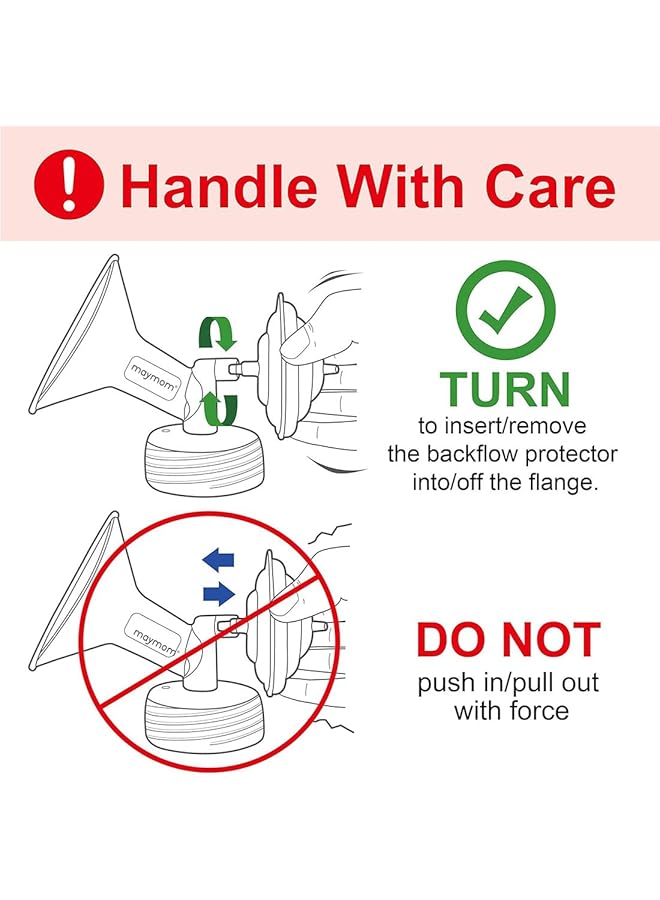 LINJIE Milk Pump Accessories Replacement Duckbill Valves And Backflow Protector For Spectra Compatible With S9/S1/S2 Wearable Breast Pump（8Pcs) - Image 5