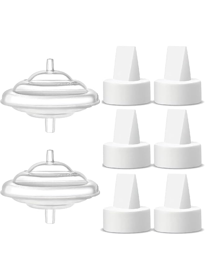 LINJIE Milk Pump Accessories Replacement Duckbill Valves And Backflow Protector For Spectra Compatible With S9/S1/S2 Wearable Breast Pump（8Pcs) - Image 1