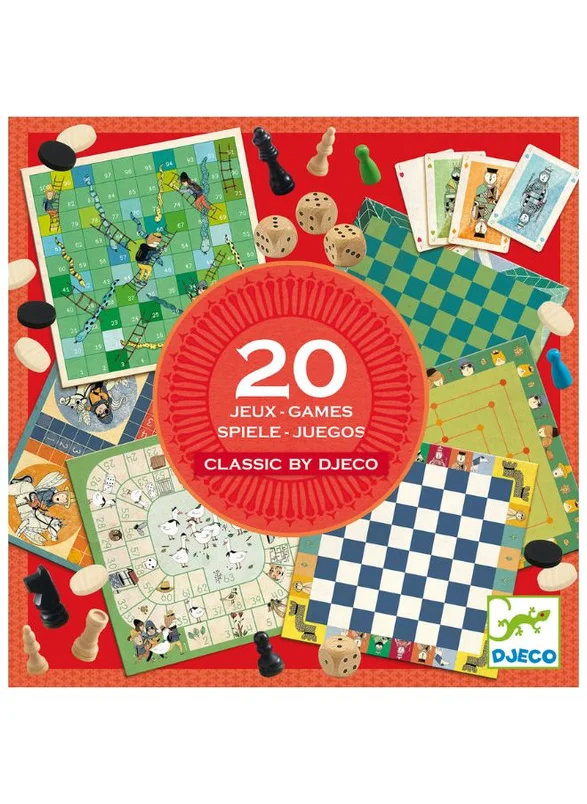 DJECO Box of 20 Classic Games