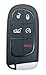 BTOZRF Replacement Smart Key Fob Shell Keyless Entry Remote Car Key Fob Cover Case Fits for Jeep Cherokee 20142020 GQ454T 5 Buttons A - Image 2