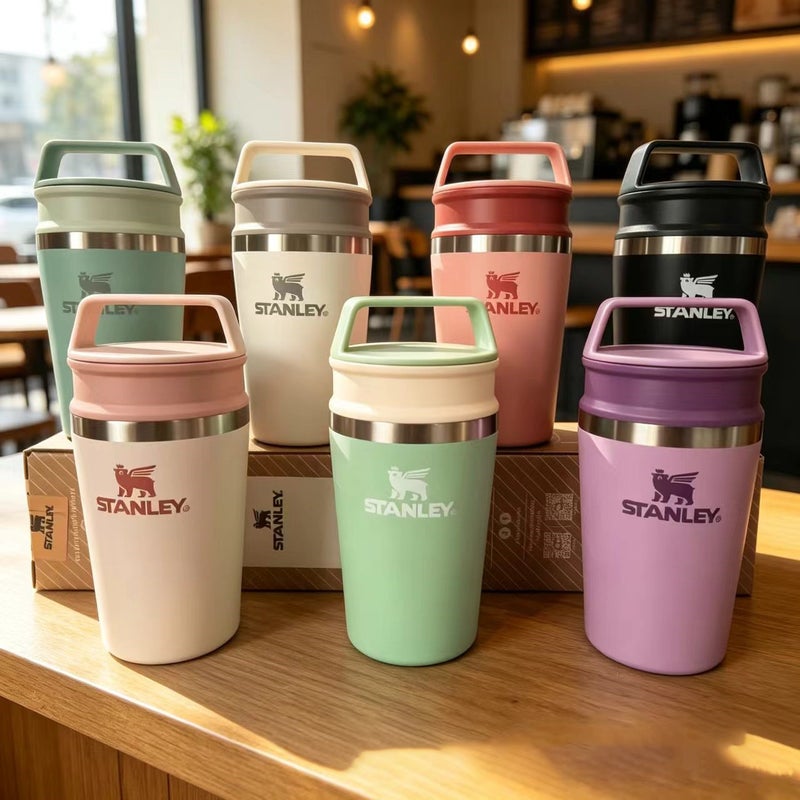 Stanley Handle Stainless Steel Vacuum Insulated Tumbler with Dual Lids - Image 1