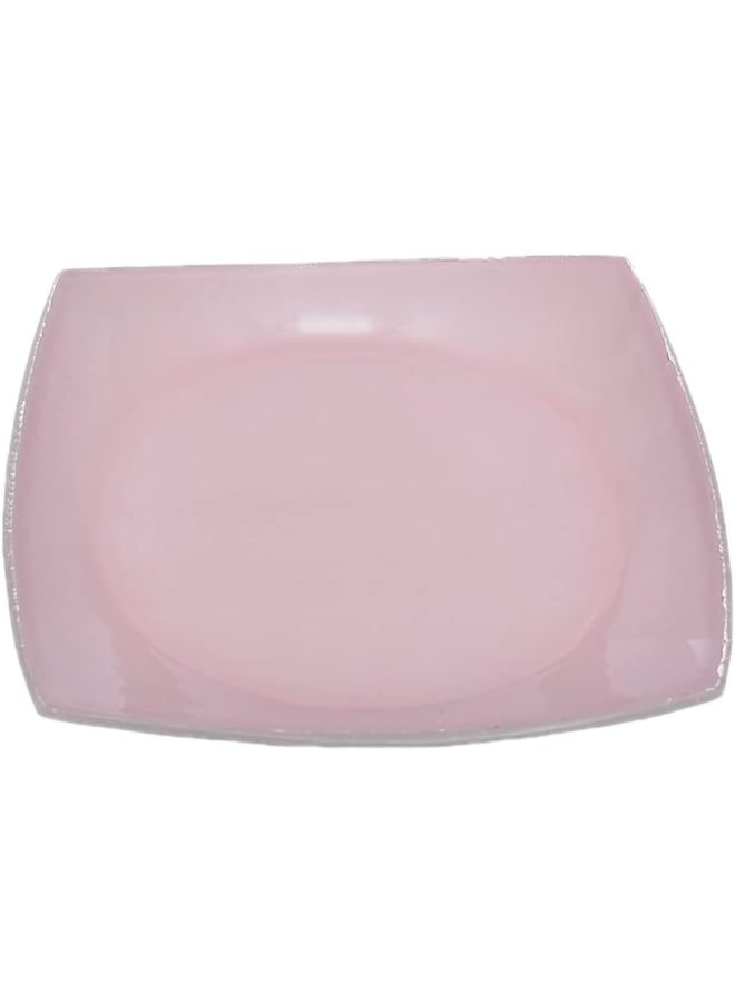 Rosa By Fathy Mahmoud High Quality Glass Plate, 19 * 19Cm - Quadrado Rose - Image 2