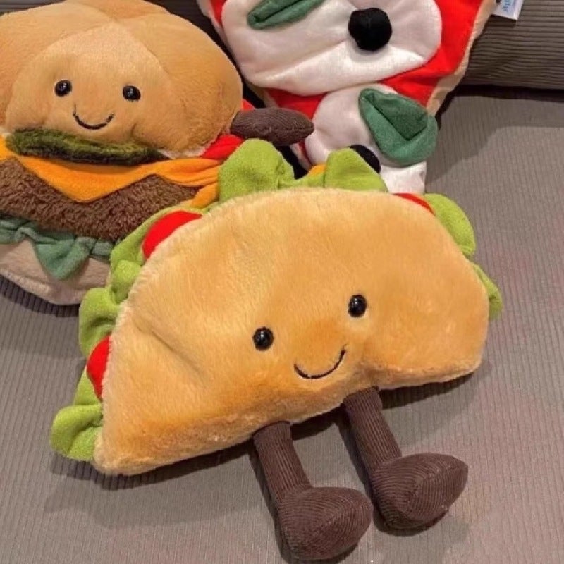 Fun Food Series Plush Toys - Hot Dog, Burger, Milk Tea, etc. - Image 3