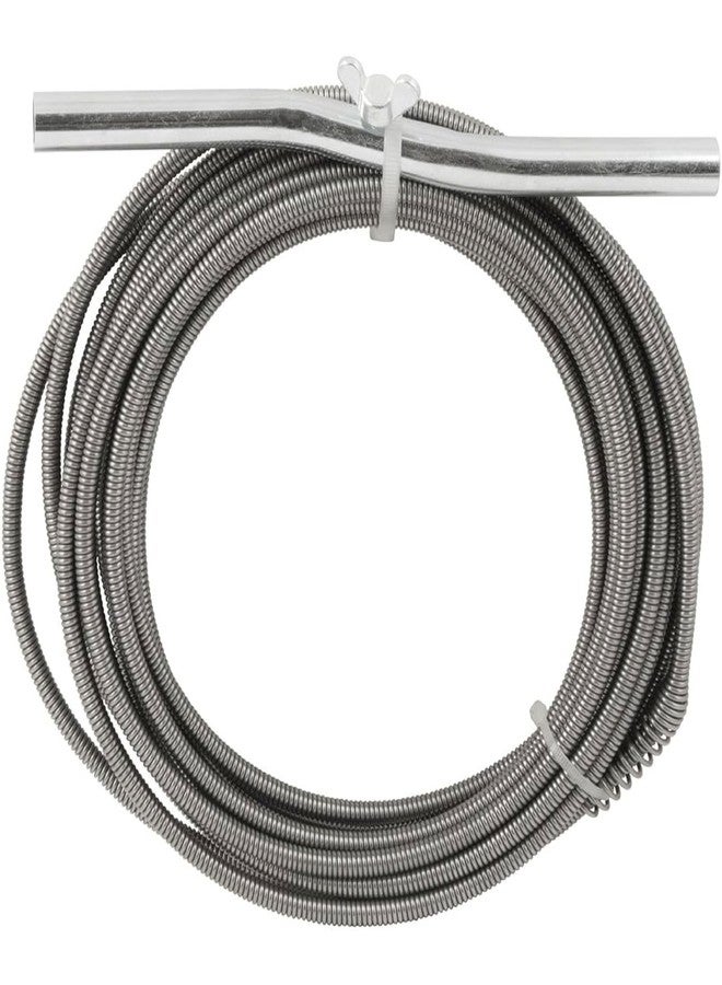 Plumb Craft .25-in. Diameter Steel 25-Foot Light Auger for Small to Medium Drains 7710025, Hand-Cranked Toilet Snake and Drain Clog Remover, Plumbing Snake for Toilets and 2-inch Wide Drains - Image 1