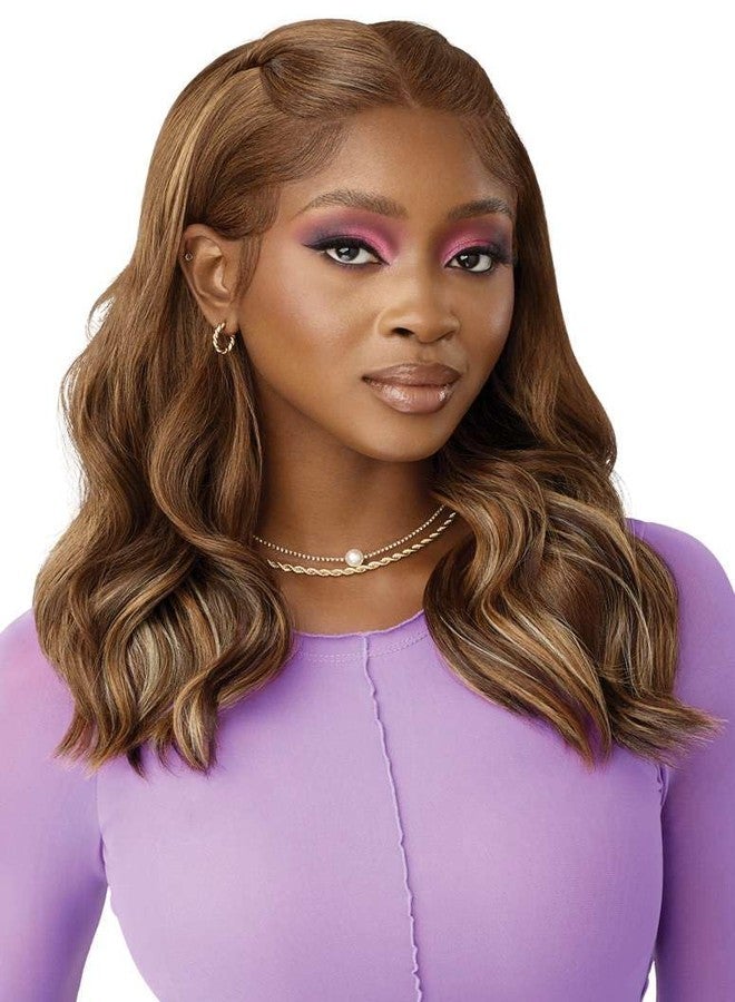 Outre Lace Front Wig - Perfect Hair Line 13X4 - Swoop Series - Swoop 4 (DRFF CARAMEL MOCHA) - Image 4