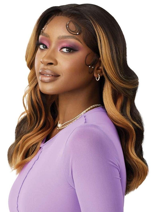 Outre Lace Front Wig - Perfect Hair Line 13X4 - Swoop Series - Swoop 4 (DRFF CARAMEL MOCHA) - Image 3