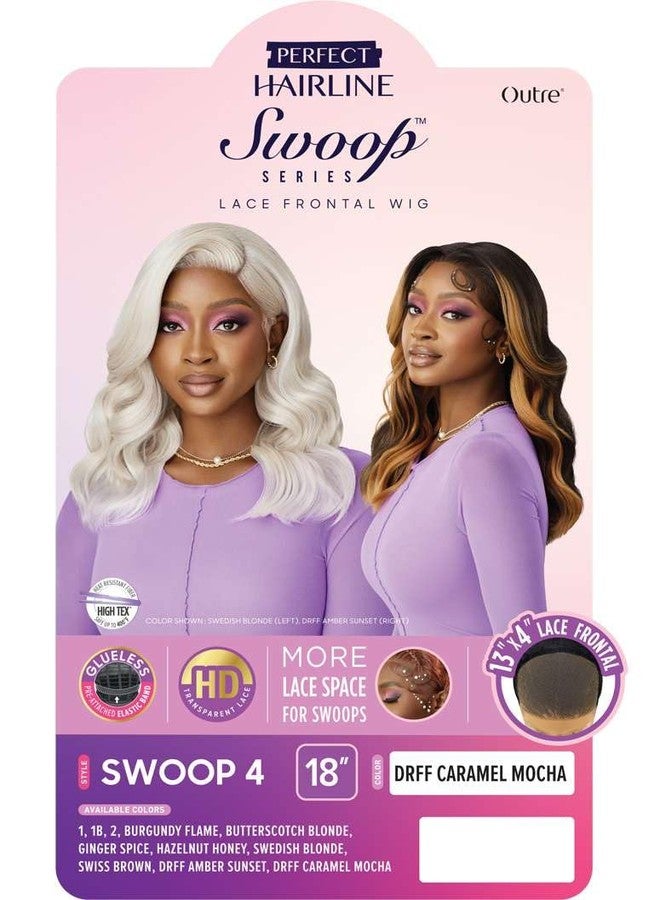 Outre Lace Front Wig - Perfect Hair Line 13X4 - Swoop Series - Swoop 4 (DRFF CARAMEL MOCHA) - Image 2