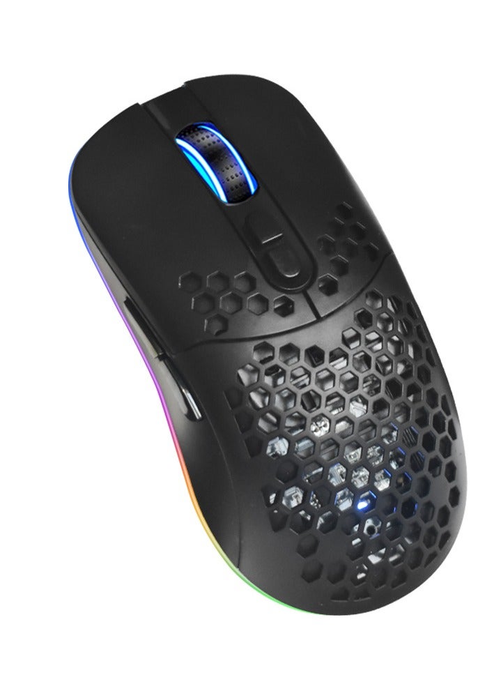 Wireless Bluetooth Dual-Mode Charging Mouse, RGB Light Mouse - Game Essential Wireless Mouse Office - Image 1