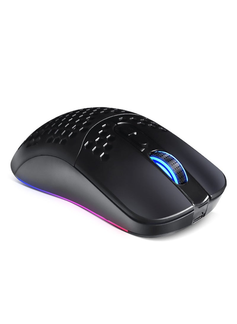 Wireless Bluetooth Dual-Mode Charging Mouse, RGB Light Mouse - Game Essential Wireless Mouse Office - Image 2
