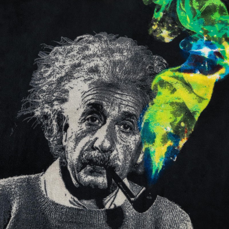 JUST FUNKY Albert Einstein Smoke Galaxy Lightweight Fleece Throw Blanket | 45 x 60 Inches - Image 4