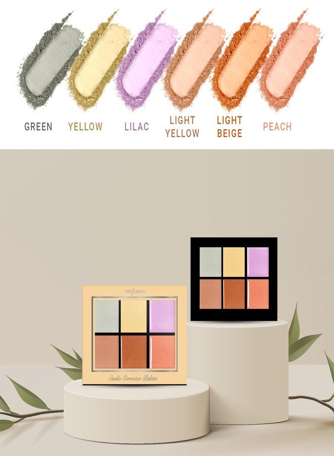 Profusion Cosmetics Studio Corrector Palette for Radiant, Even Skin Tone, Raise Your Makeup Routine and Reduce Redness, Dark Circles, and Other Imperfections to Achieve Flawless Skin - Image 2