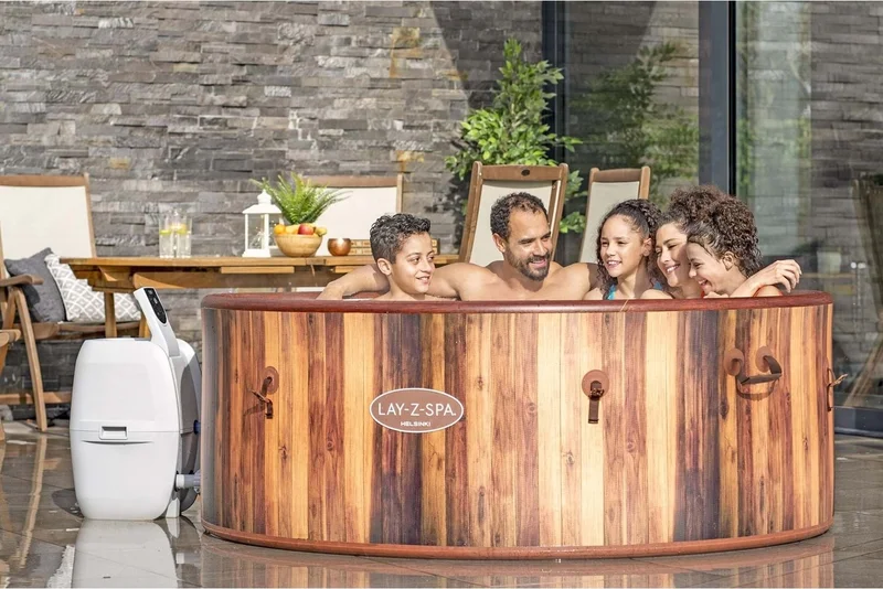 Bestway Lay Z Spa Deluxe Jacuzzi Helsinki Airjet Set BW914 60025