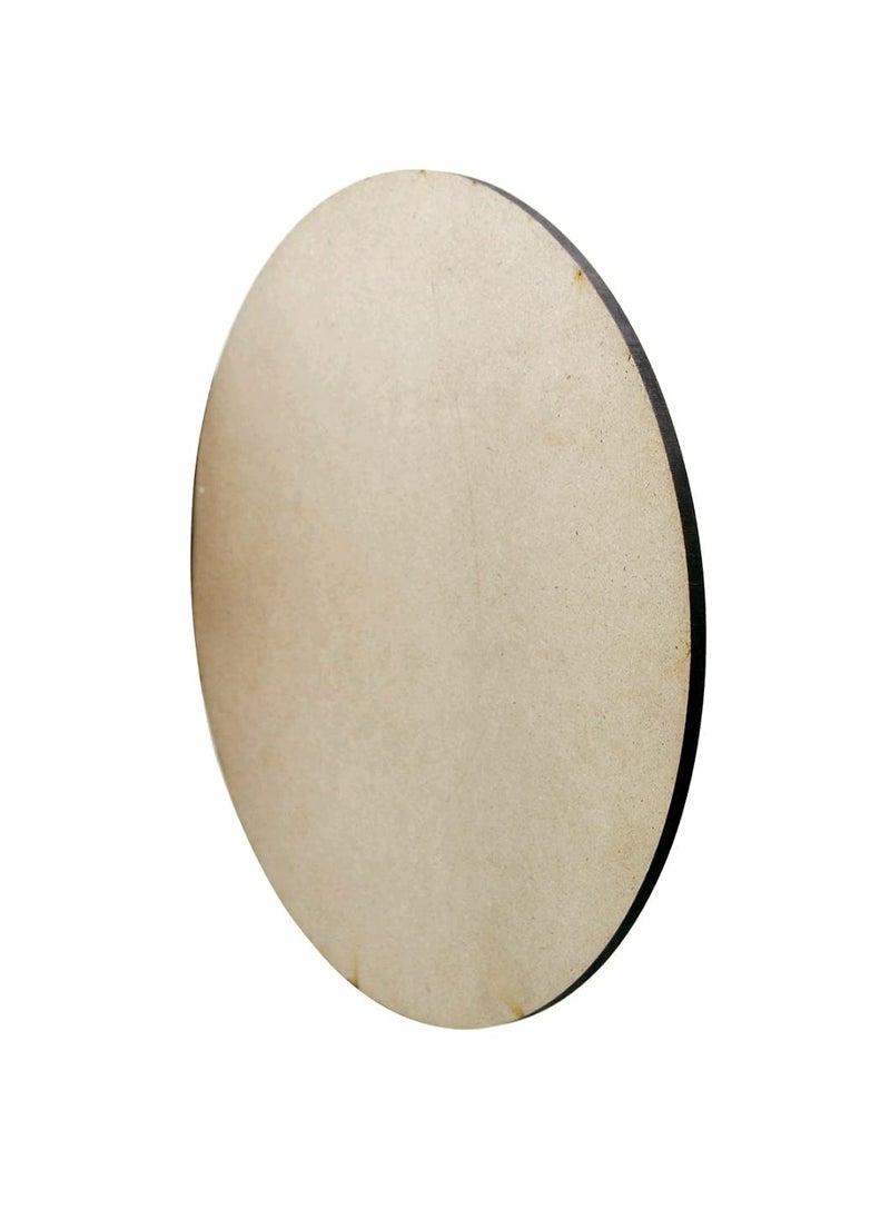 Generic 53ARTS MDF Craft Board Round Circle 4mm Thick 4X4 inches Pack of 10 Hardboard Sheets for Home Decor Multipurpose DIY Painting Decoupage Art and Crafts  - Image 2